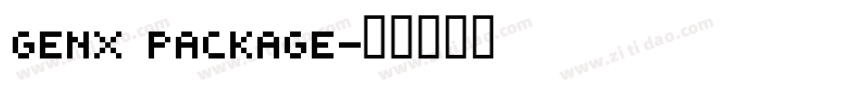 Genx Package字体转换